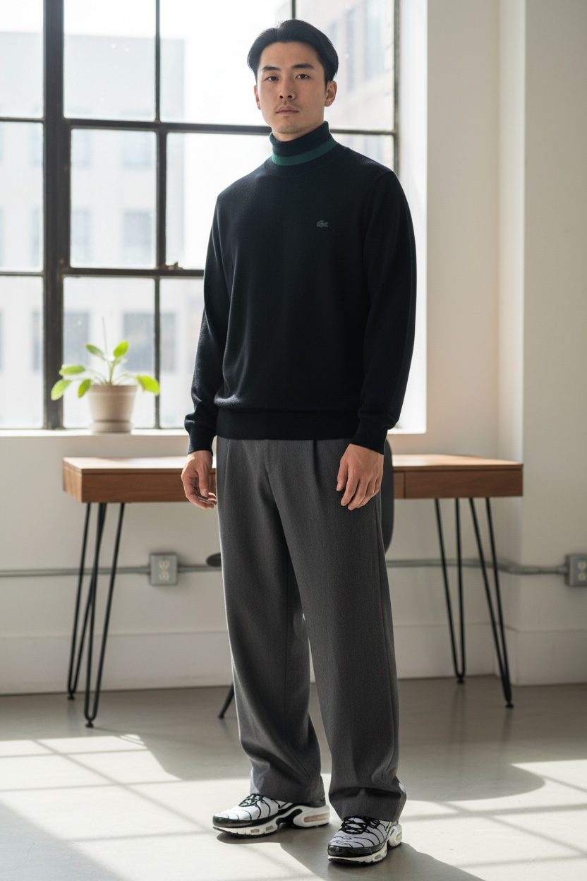 Jersey cuello alto Lacoste